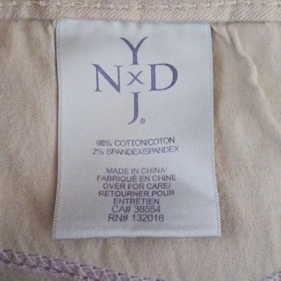 NYDJ Womens Light Tan Crop Jeans, Denim Pants, Size 4 - Picture 11 of 13